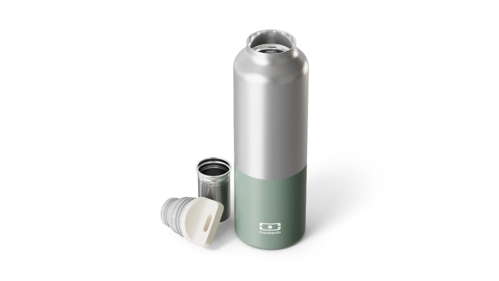 Monbento Steel Insulated Bottle - Green Natural