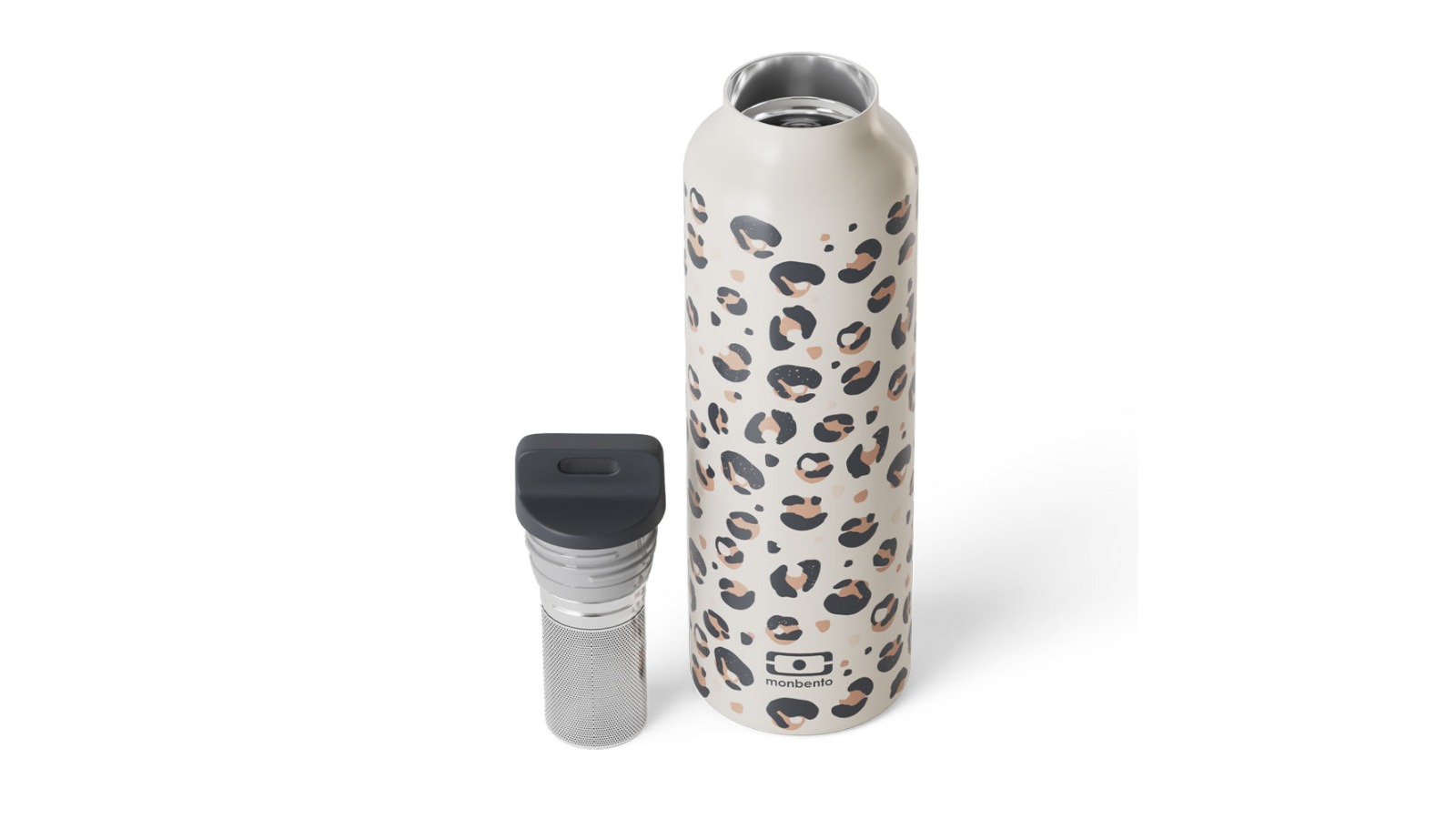 Monbento Steel Insulated Bottle - Graphic Leopard
