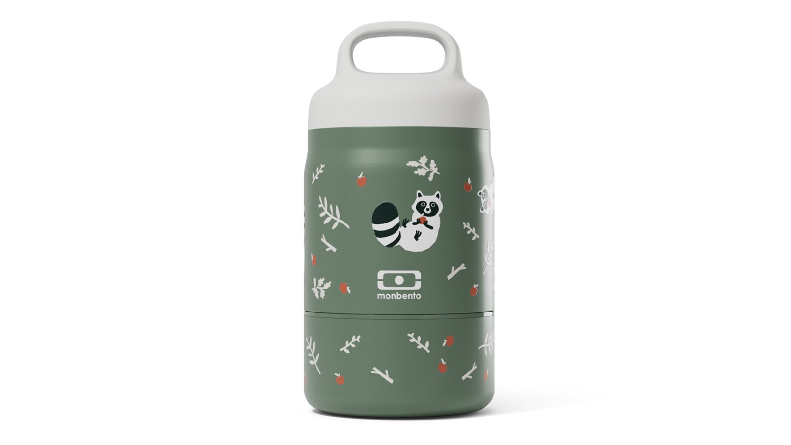 Monbento Kids Handy Insulated Lunch Box with Compartment - Raccoon