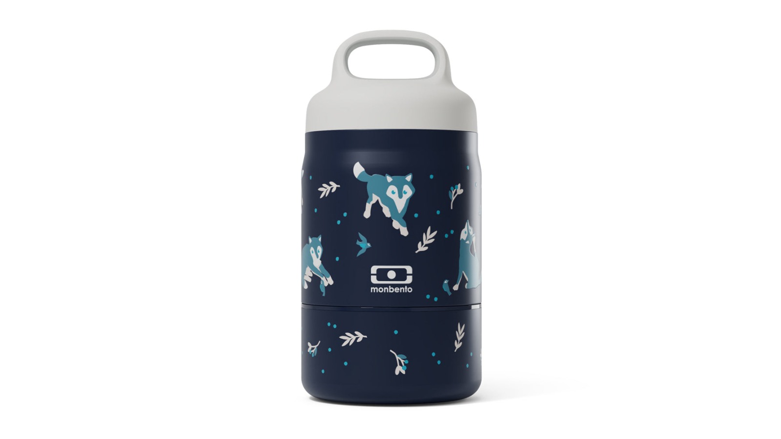 Monbento Kids Handy Insulated Lunch Box with Compartment - Wolf