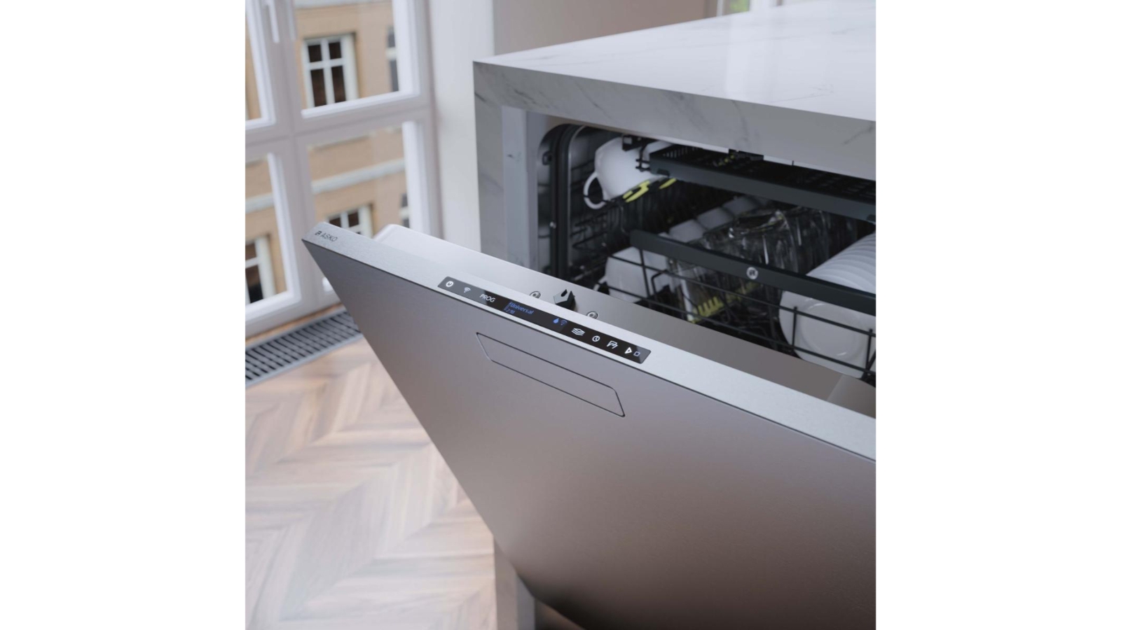 ASKO 82cm Logic Builtin Dishwasher Stainless Steel Harvey Norman