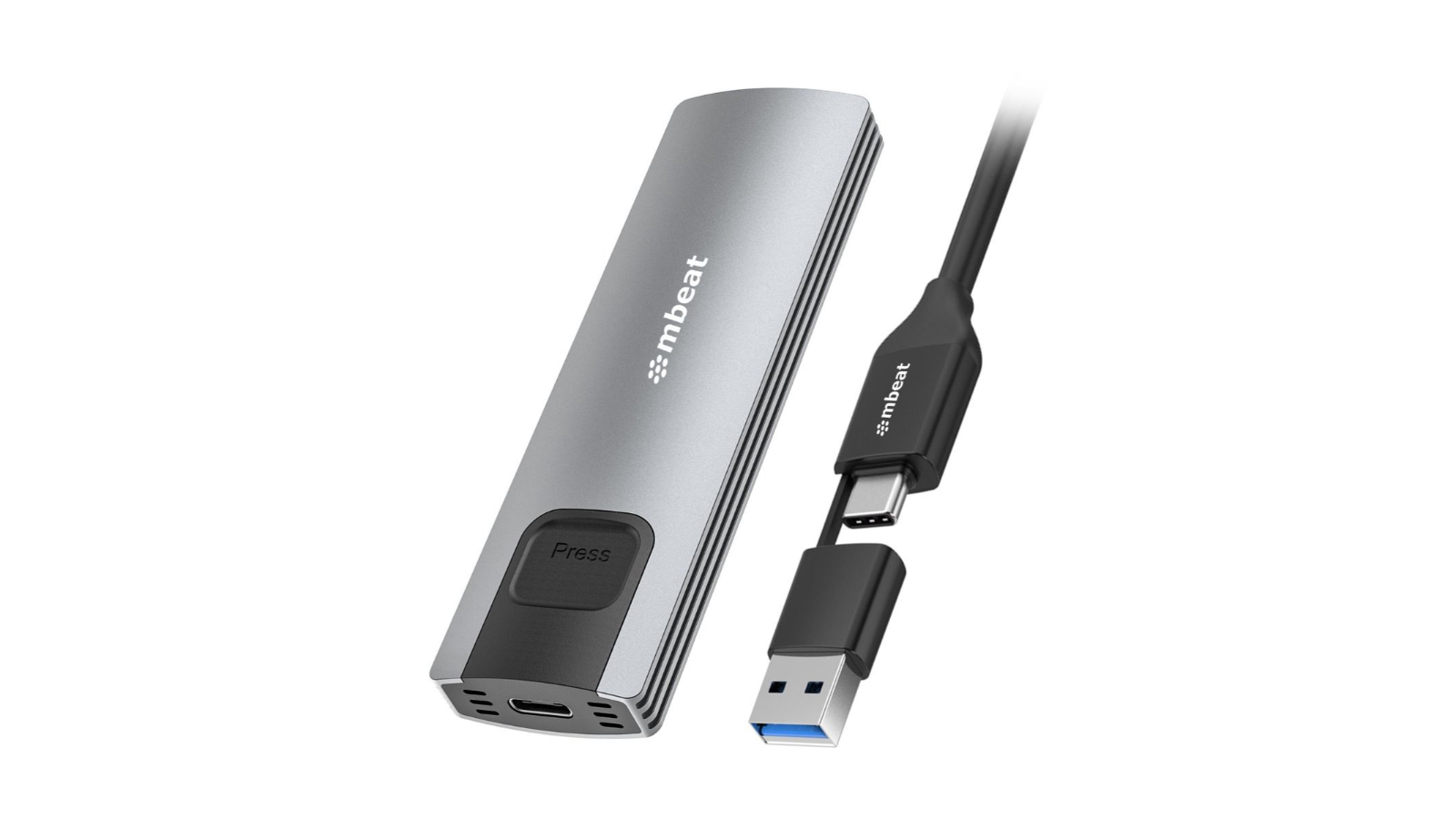 MBeat 10Gbps M.2 NVMe SATA SSD Enclosure