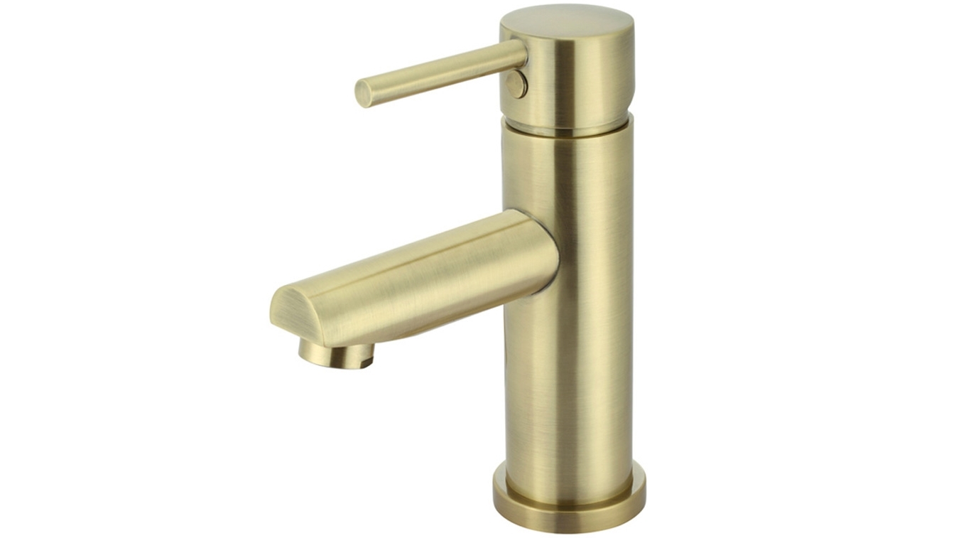 Meir Round Basin Mixer - Tiger Bronze