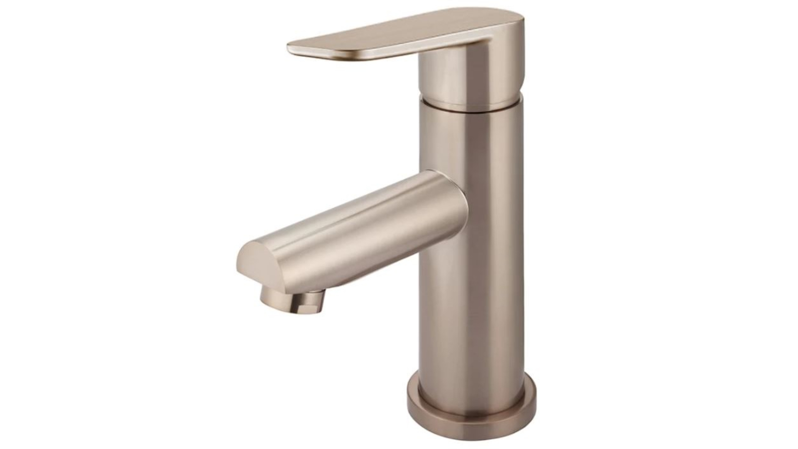 Meir Paddle Round Basin Mixer - Champagne