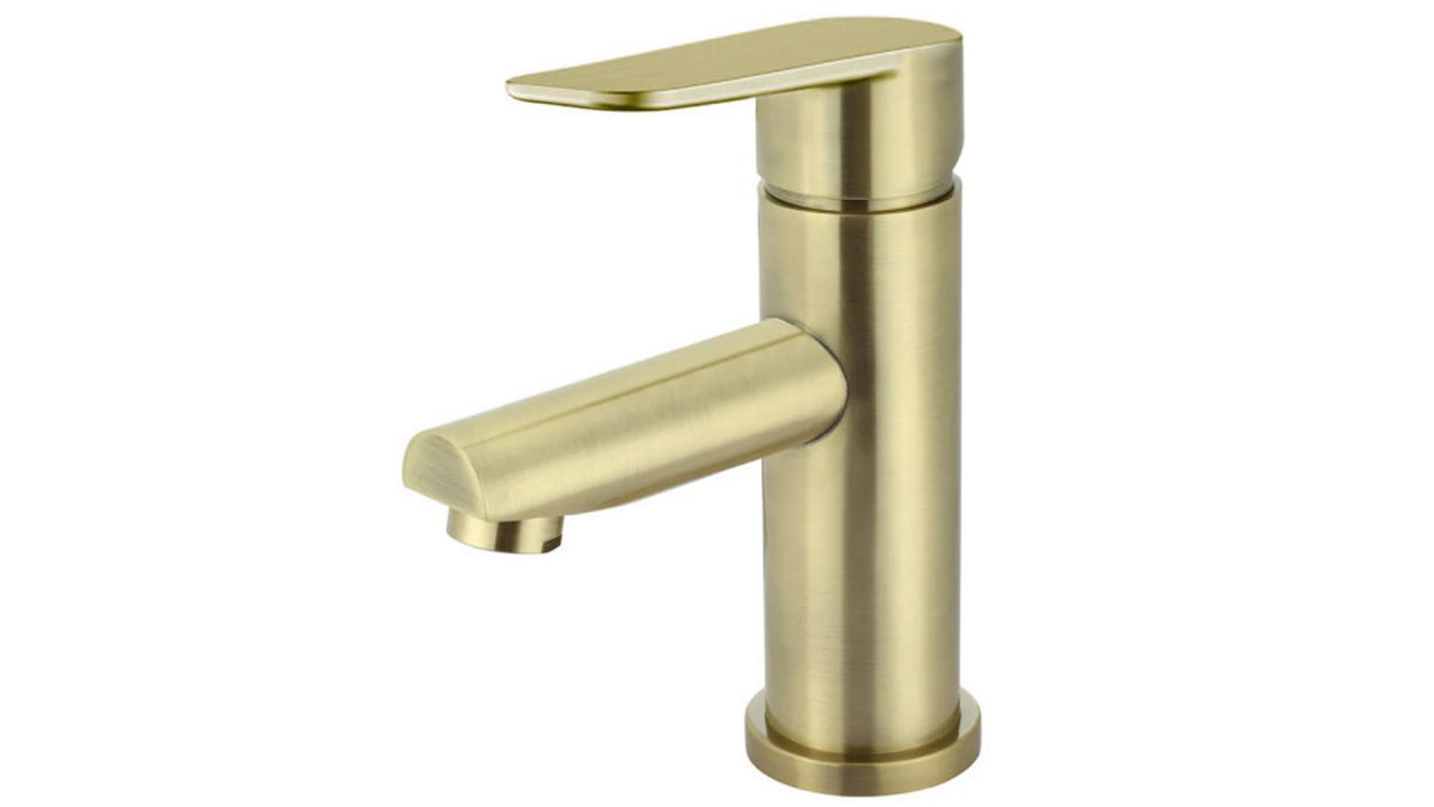 Meir Paddle Round PVD Basin Mixer - Tiger Bronze