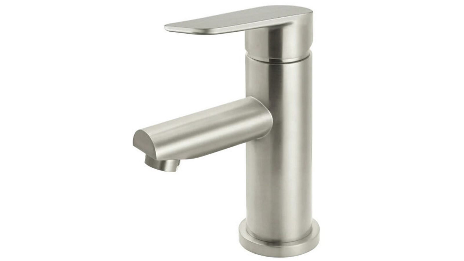 Meir Paddle Round PVD Basin Mixer - Brushed Nickel
