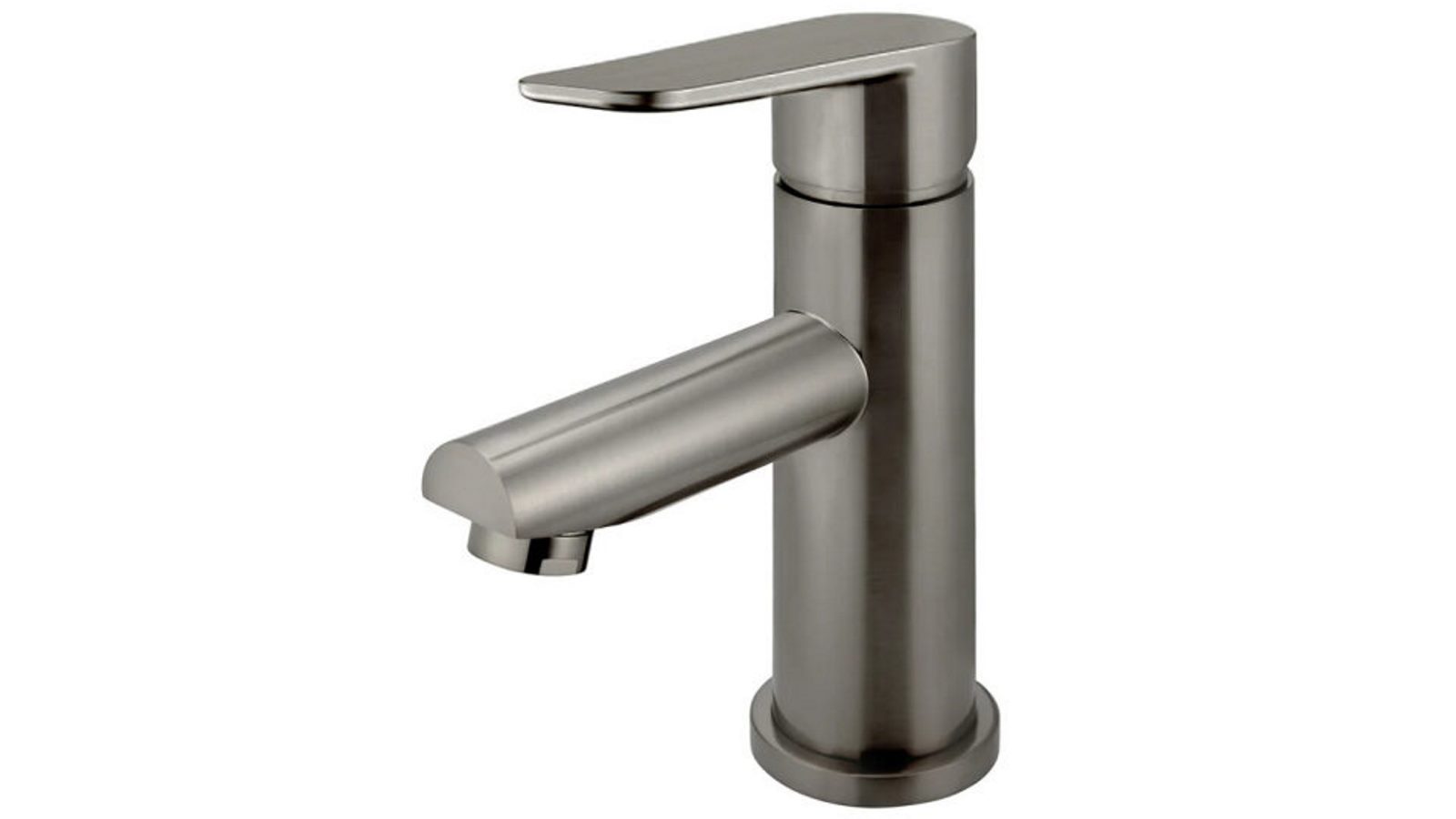 Meir Paddle Round Basin Mixer – PVD Shadow Gunmetal