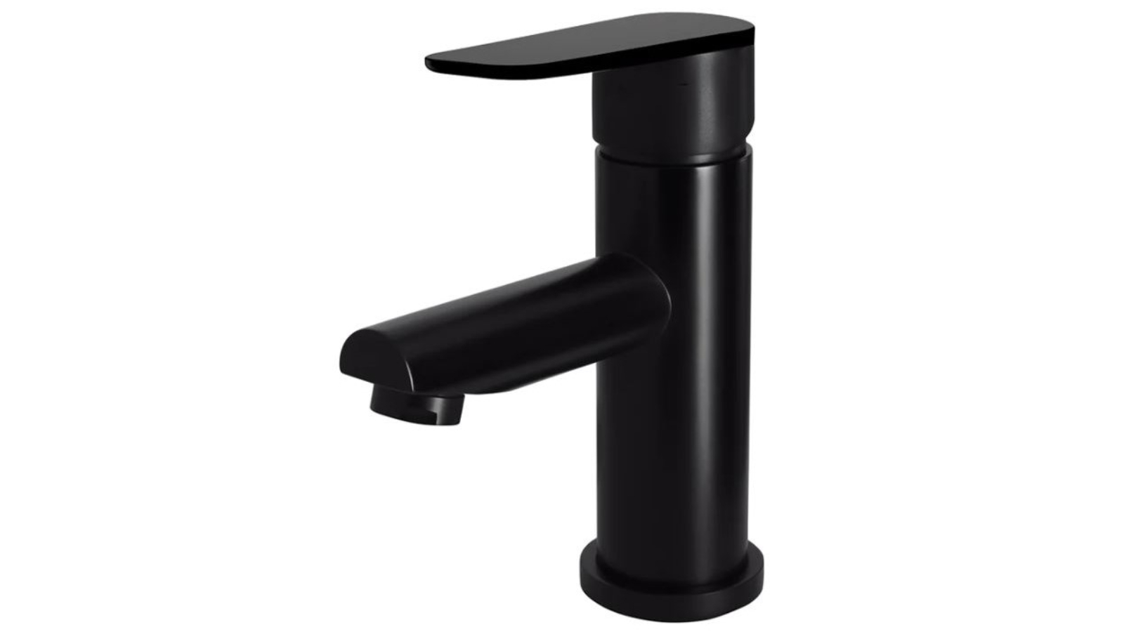 Meir Paddle Round Basin Mixer - Matte Black