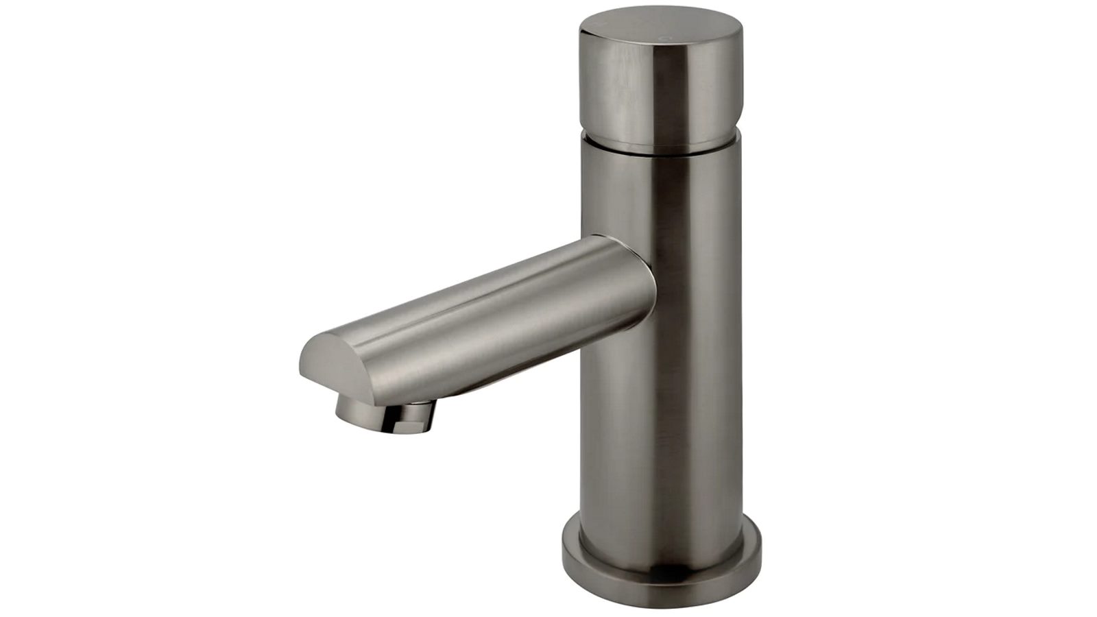 Meir Pinless Round PVD Basin Mixer - Shadow