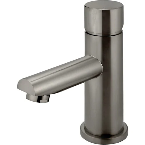 Meir Pinless Round PVD Basin Mixer - Shadow