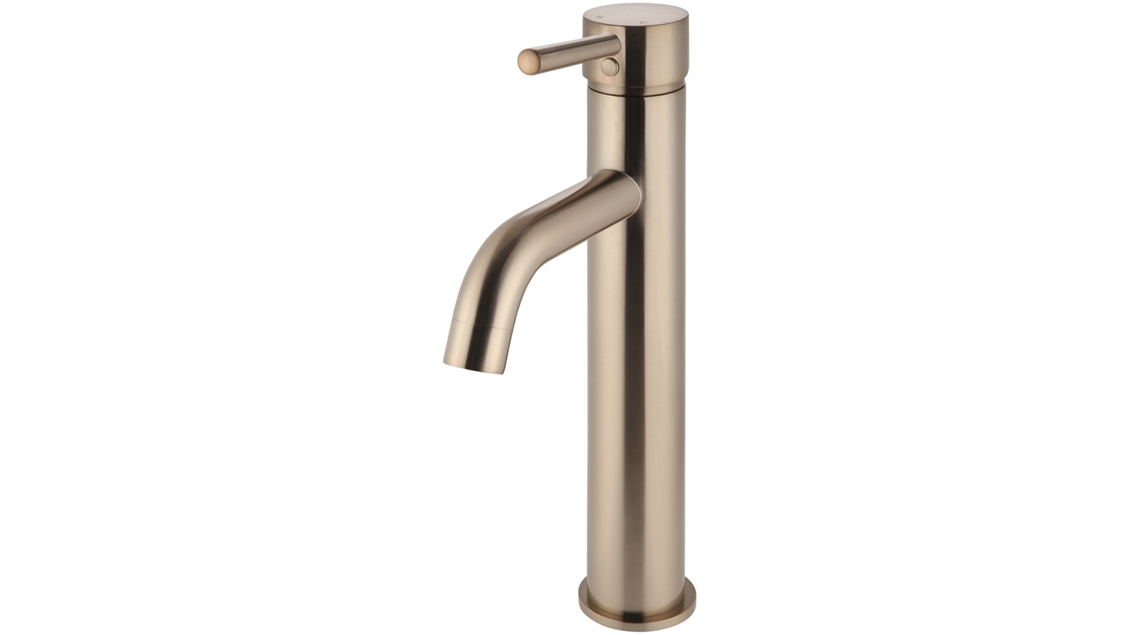 Meir Round Tall Basin Mixer Curved - Champagne