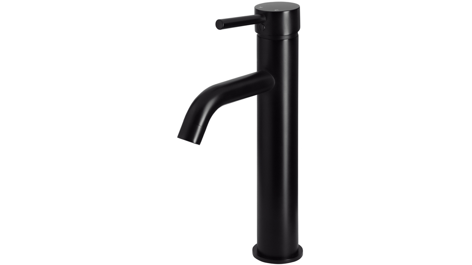 Meir Round Tall Basin Mixer Curved - Matte Black