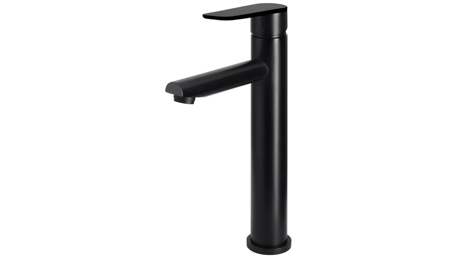 Meir Paddle Round Tall Basin Mixer - Matte Black