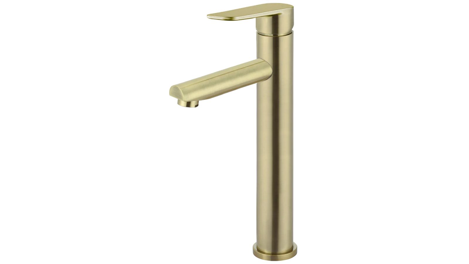 Meir Paddle Round Tall Basin Mixer - PVD Tiger Bronze