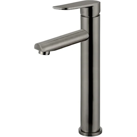 Meir Paddle Tall Basin Mixer - PVD Shadow Gunmetal