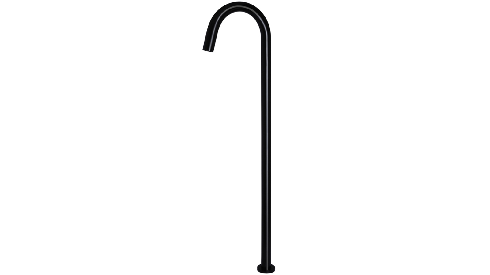 Meir Round Freestanding Bath Spout - Matte Black