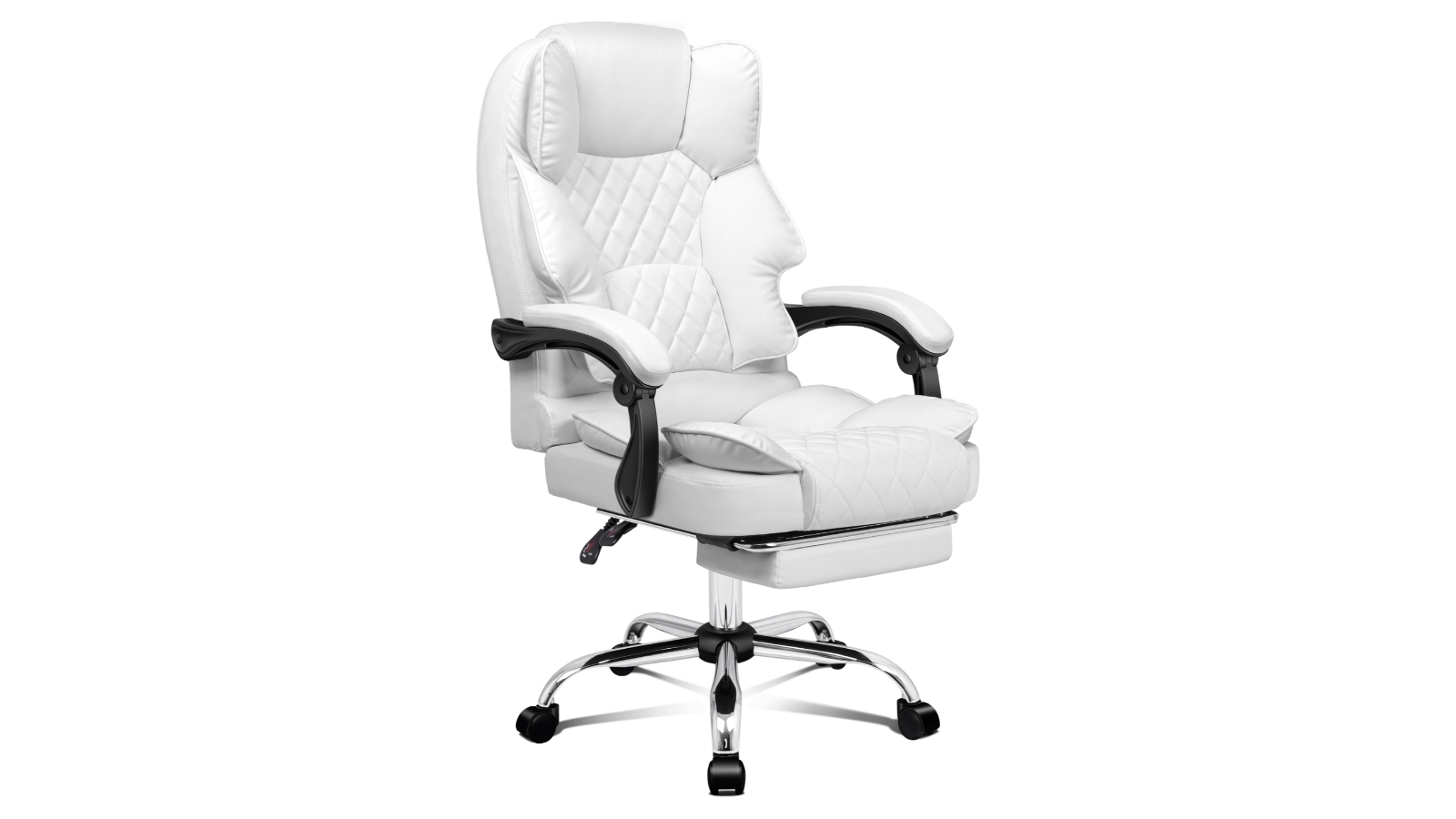 ALFORDSON Office Chair with Footrest Brett - White
