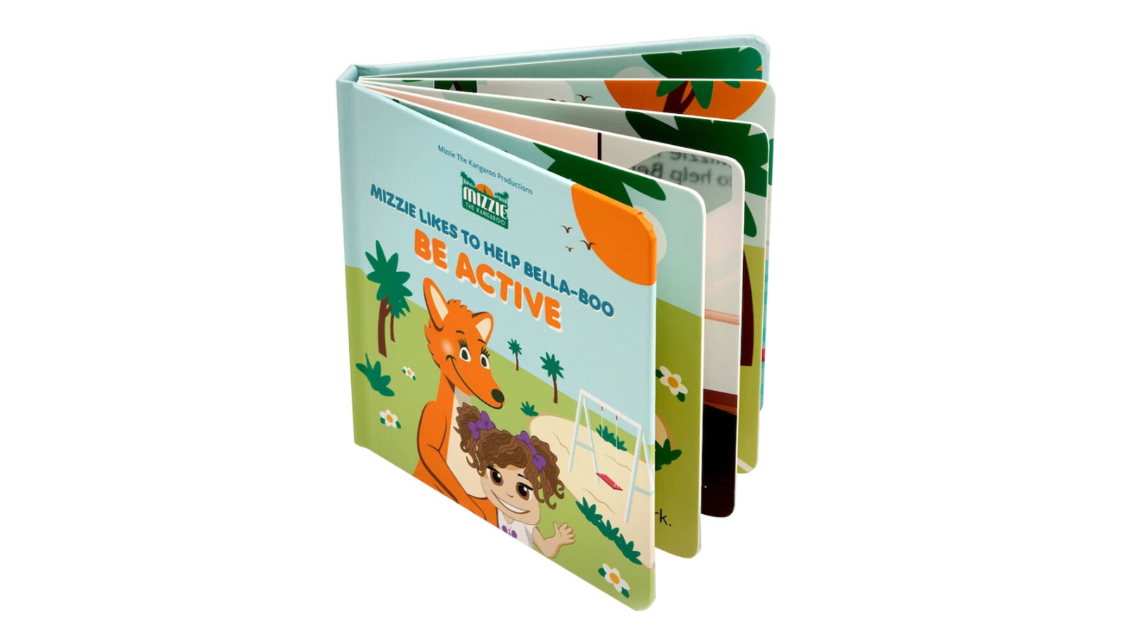 Mizzie The Kangaroo Hard Cover Be Active Touch and Feel Book