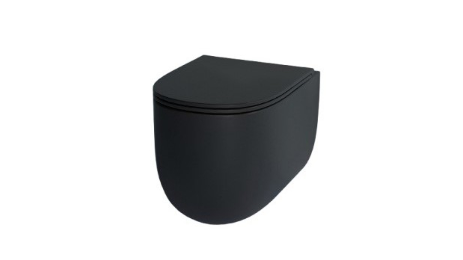 Studio Bagno Milady Wall Hung Package with Expert Evo Mechanical Cistern & Frame - Matte Black