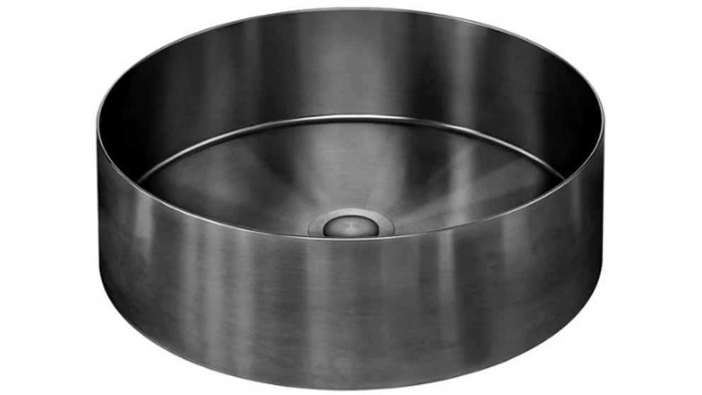 Meir Lavello 380x110mm PVD Round Steel Basin - Shadow