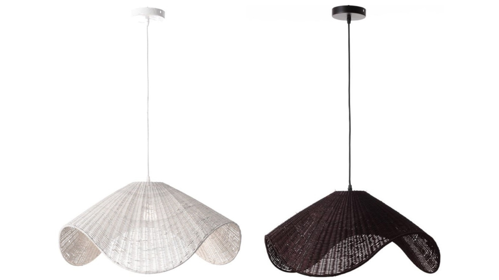 Luminea McLean Rattan Modern Elegant Pendant Light