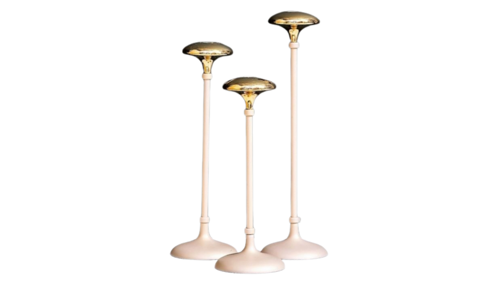 SSH Collection 2-Tone Gold Marilyn Tall Single Tea Light Candle Holder