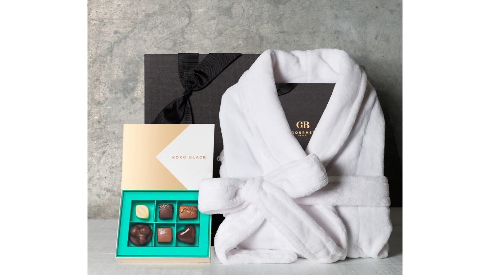 Gourmet Basket  Premium Chocolates with Robe Hamper