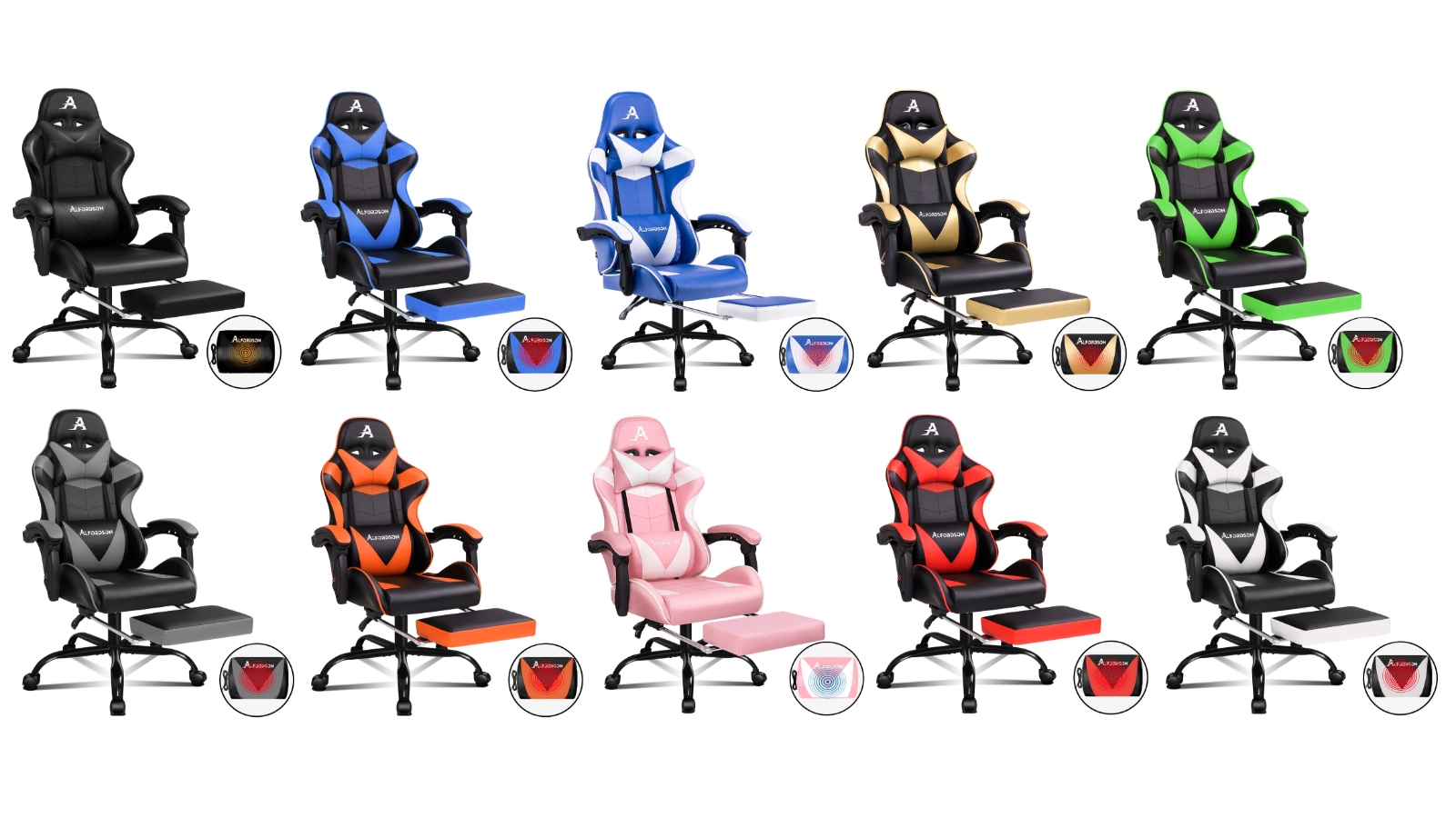 ALFORDSON Gaming Chair Footrest Seat