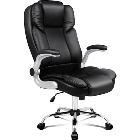 ALFORDSON Onyx Office Chair Executive Leather Seat - Black