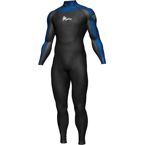 Maddog Black/Blue Mens Neoprene Long Sleeve Steamer Wetsuit
