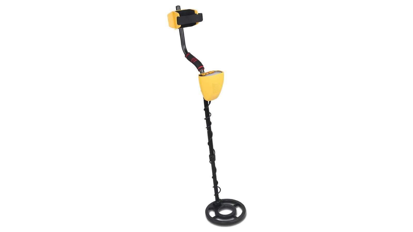 MDetector LCD Screen Metal Detector 3 Mode with Headphones - Yellow