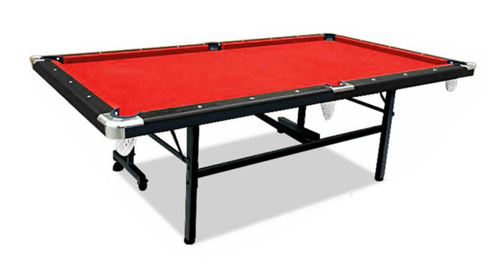 CUETIQ 6ft Foldable Billiard Table - Red