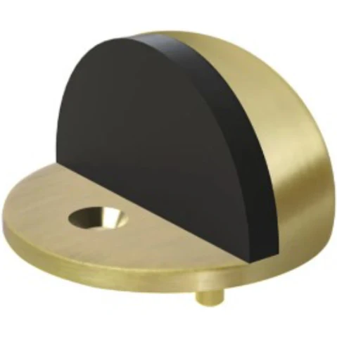 Meir Round Half Moon Door Stop - Tiger Bronze