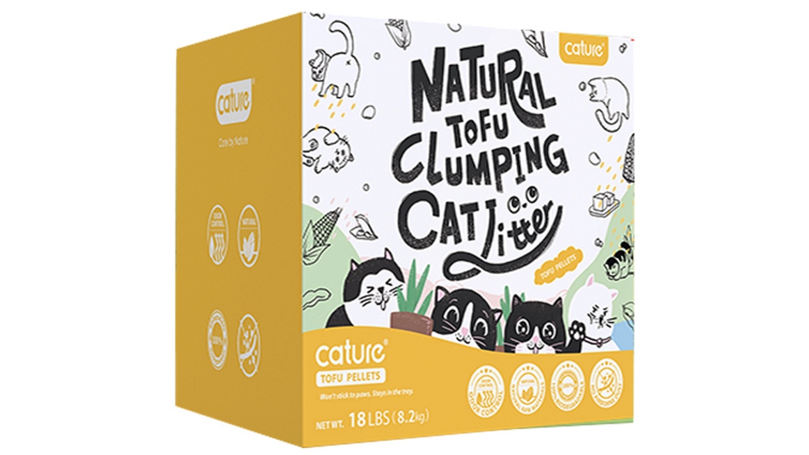 Cature 20L Tofu Cat Litter - Milky