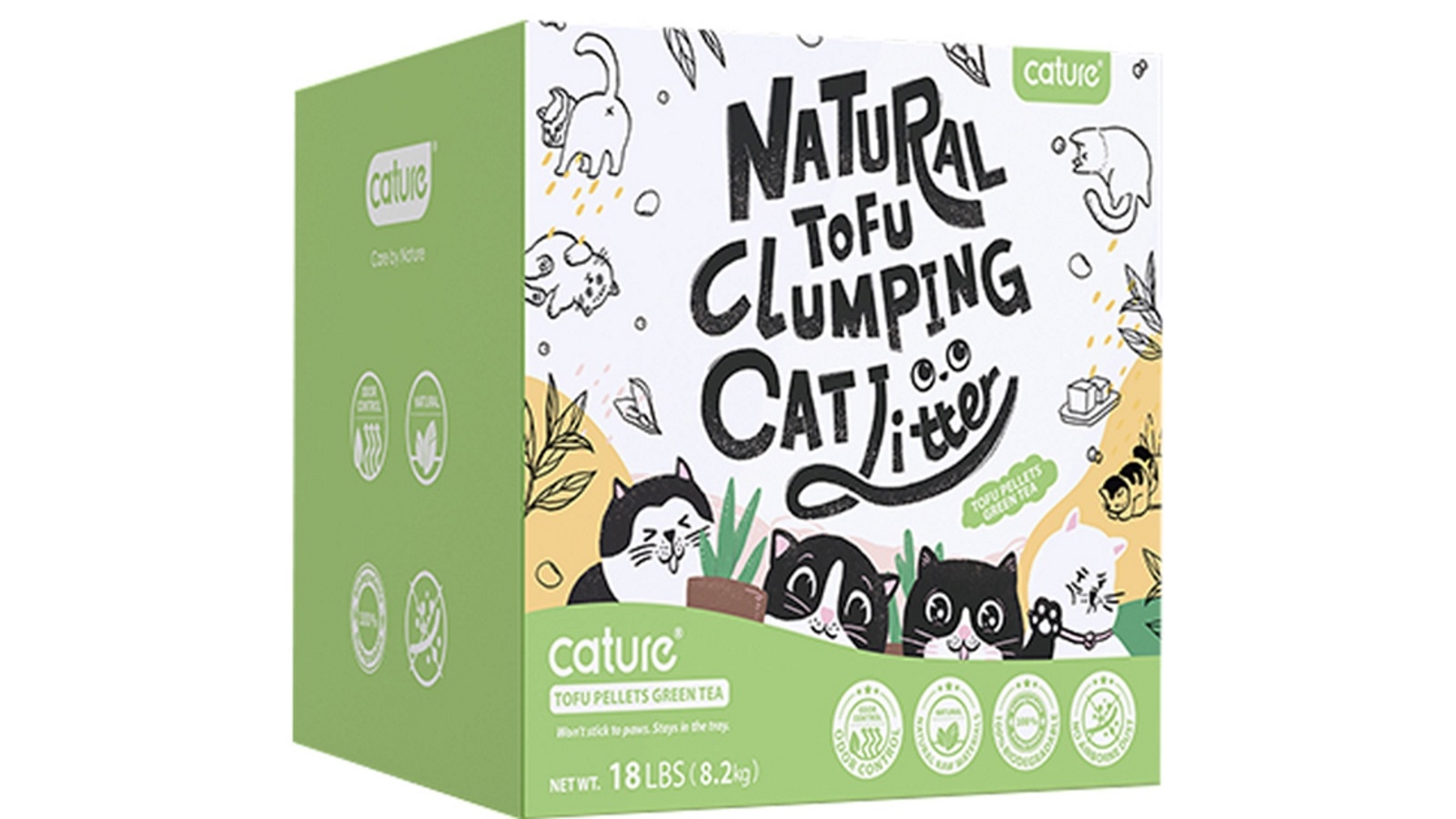 Cature 20L Tofu Cat Litter - Green Tea