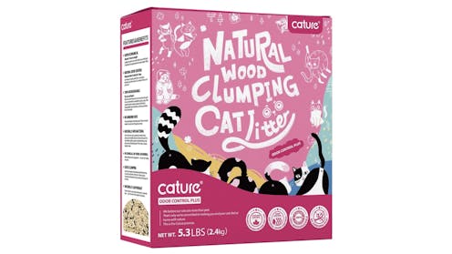 Cature Wood Plant 6L Fibre Clumping Cat Litter Odour Control