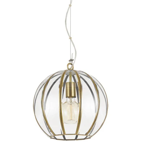 Pretty & Practical Bristol Classic Antique Brass Dome Pendant Light
