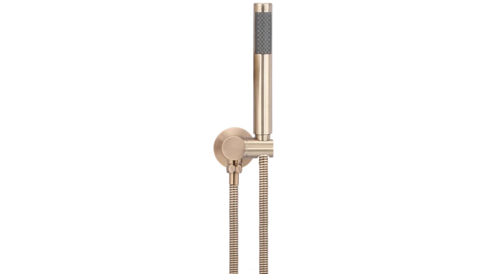 Meir Round Shower On Bracket - Champagne