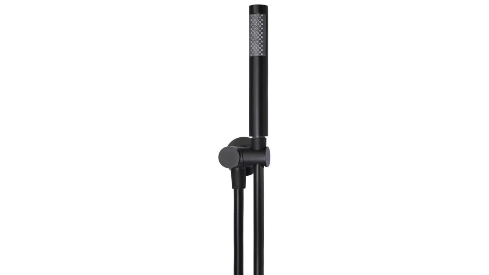 Meir Round Shower On Bracket - Matte Black