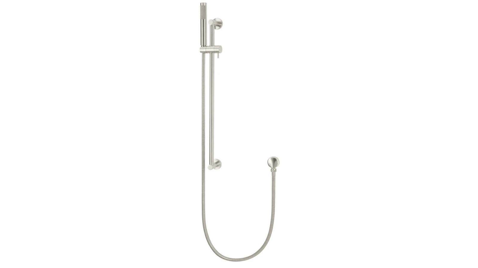 Meir Round Shower On Rail Column - PVD Brushed Nickel