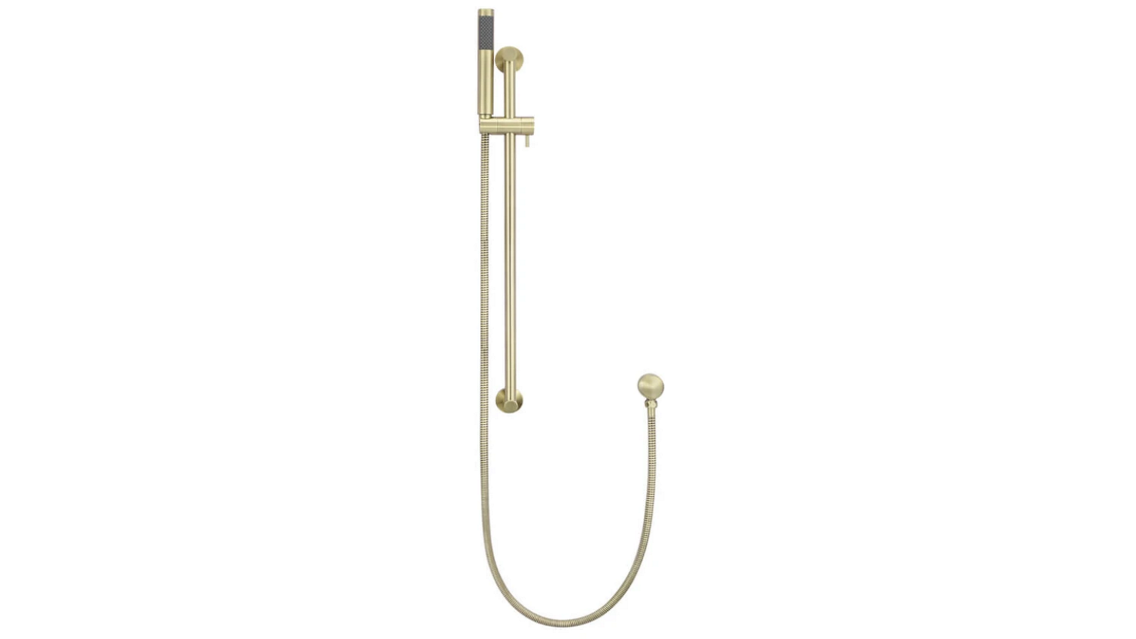 Meir Round Shower On Rail Column - Tiger Bronze Gold