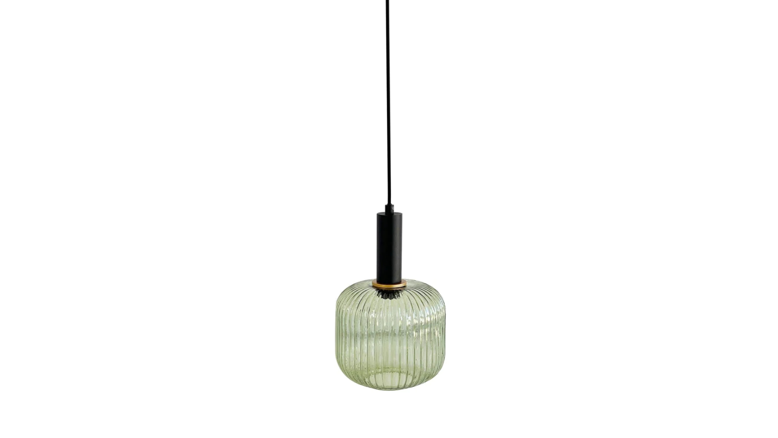 Sylvania Lighting Elegant Curved Glass Contour Pendant Lamp - Green
