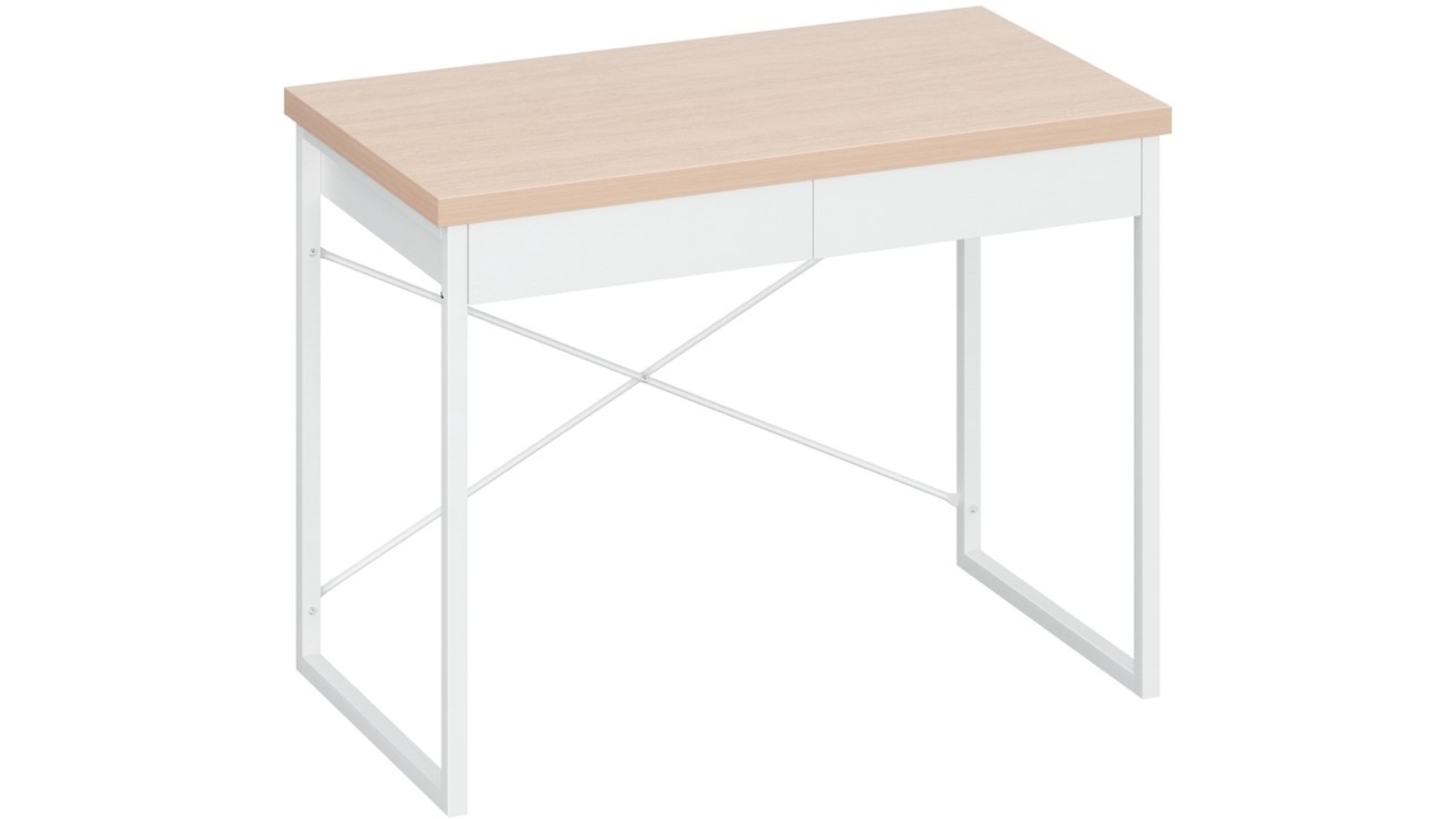 Artiss 100cm Computer Desk with Drawer Storage - Oak