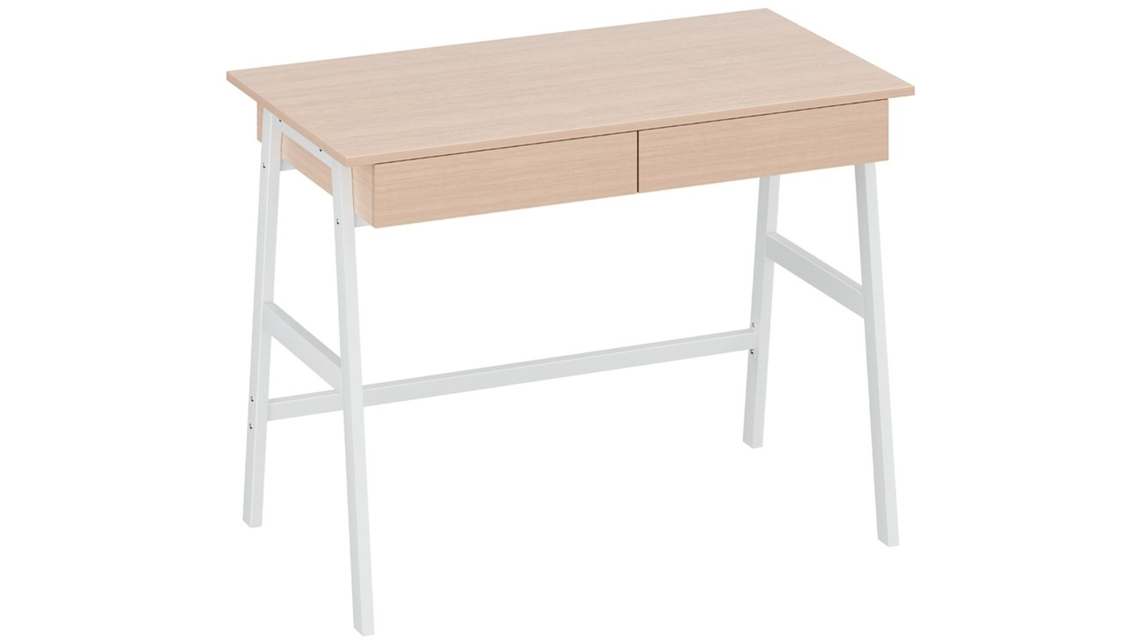 Artiss 100cm Computer Desk with Drawer Cabinet - Oak