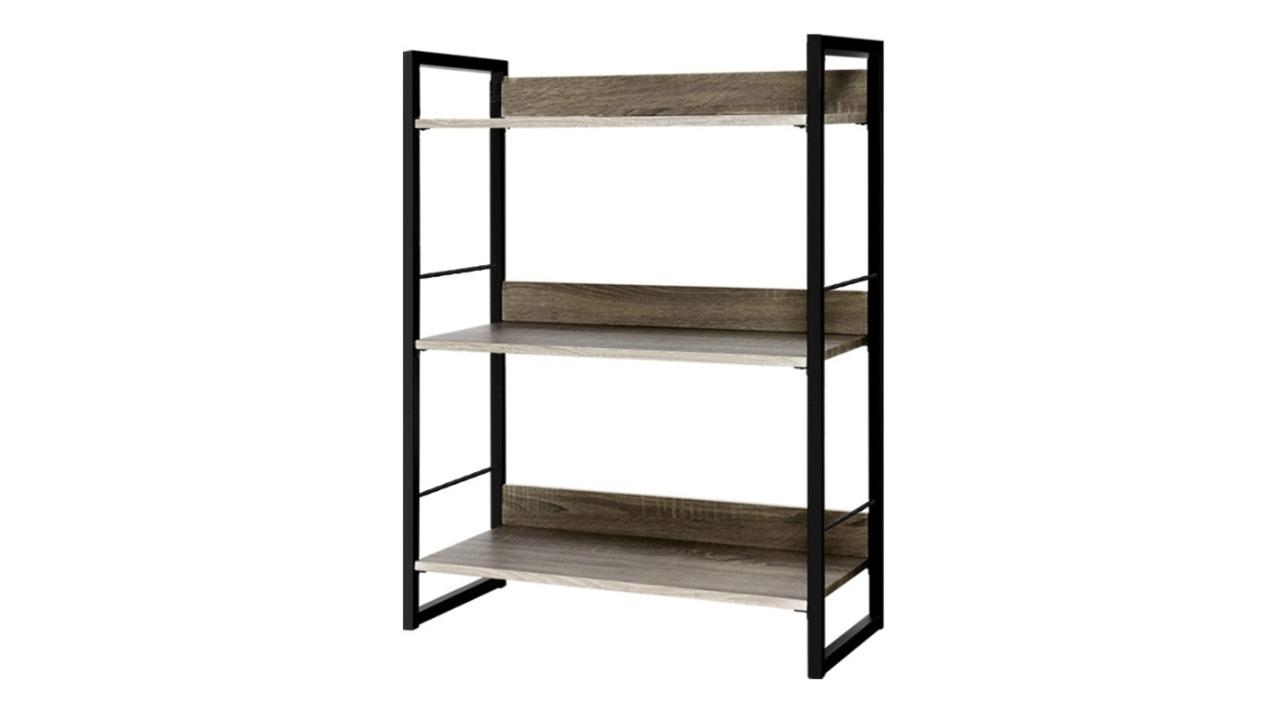 Artiss Wooden Metal Bookshelf Wall Storage Display Bookcase