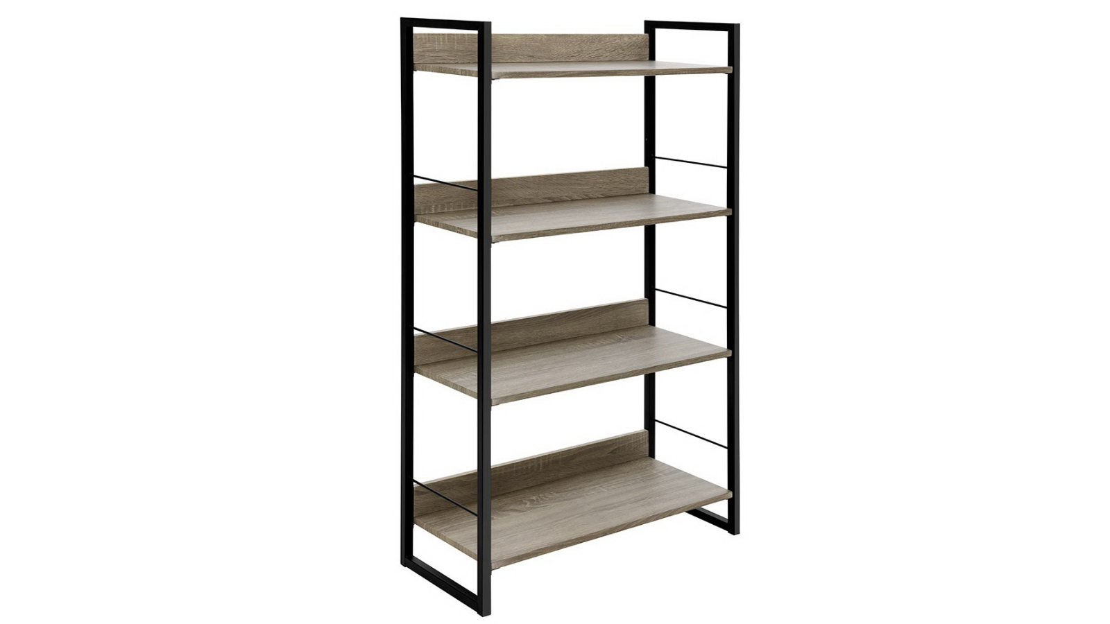 Artiss Wall Corner Wood Metal Stand Hollow Storage Display Book Shelves