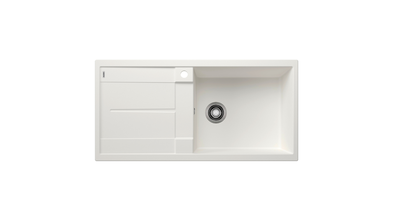 Blanco XL Right Bowl Drain Sink - White