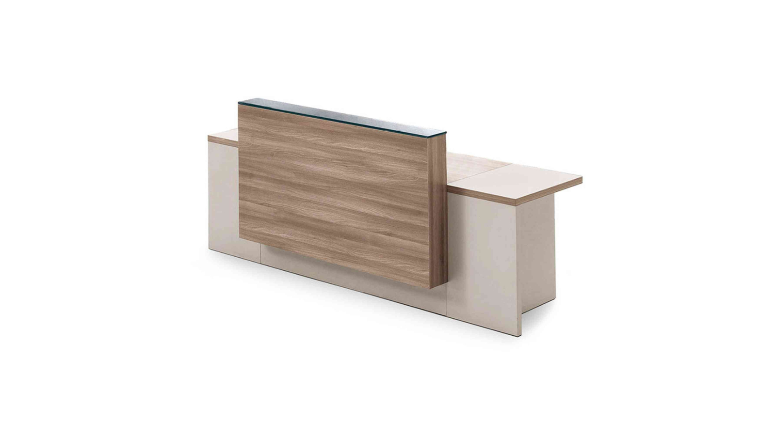 Innovatec Conelli Reception Desk - Light Walnut