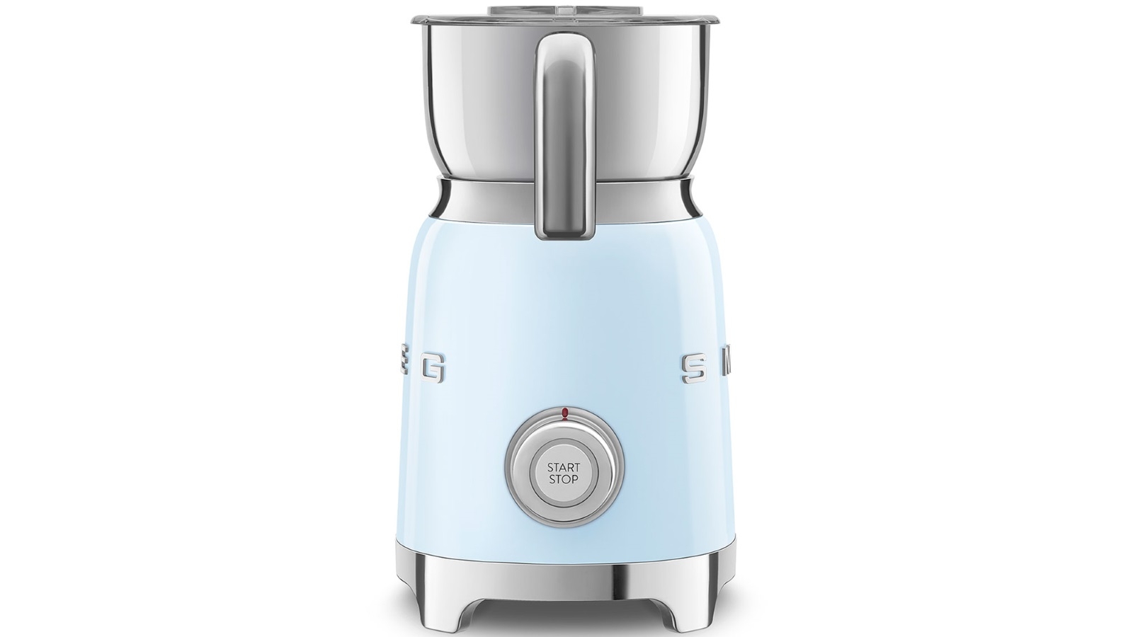 Smeg 50s Retro Style Milk Frother Pastel Blue Harvey Norman