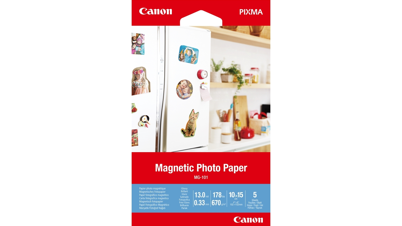 Canon 5Sheets 4x6inch Photo Paper Harvey Norman